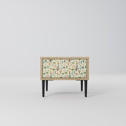 PALM SPRING Nightstand in Oak Effect