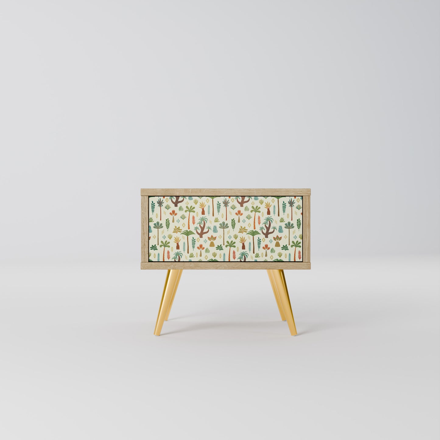 PALM SPRING Nightstand in Oak Effect