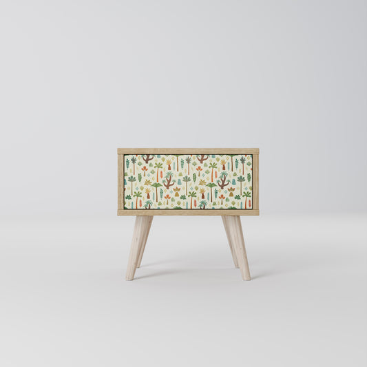 PALM SPRING Nightstand in Oak Effect