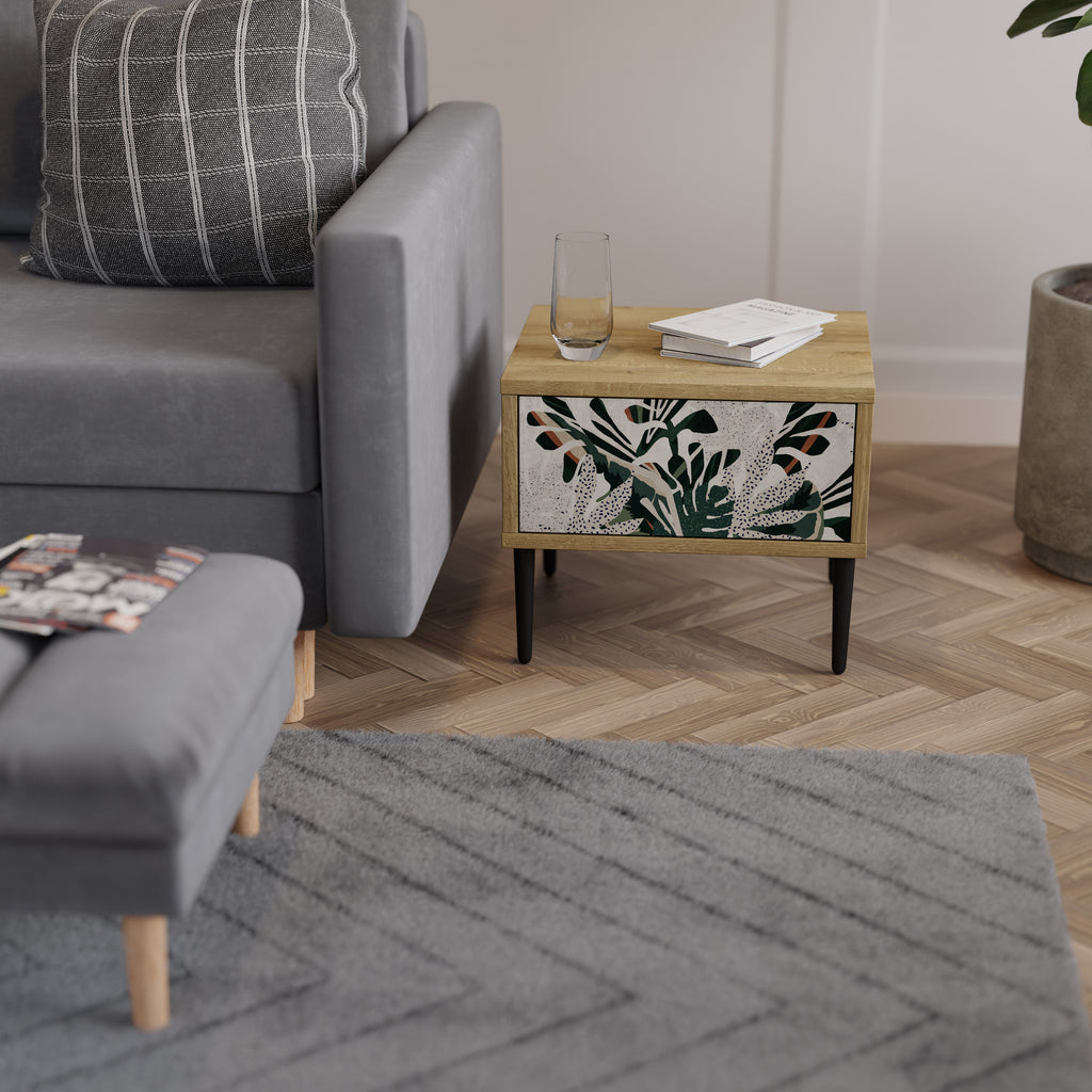 VERDURE FORMATION Nattduksbord i Oak Effect