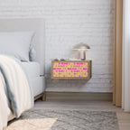 SKATEBOARD ARTISTRY Nightstand in Oak Effect