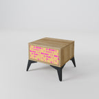 SKATEBOARD ARTISTRY Nightstand in Oak Effect
