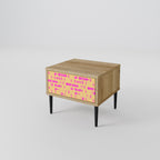 SKATEBOARD ARTISTRY Nightstand in Oak Effect