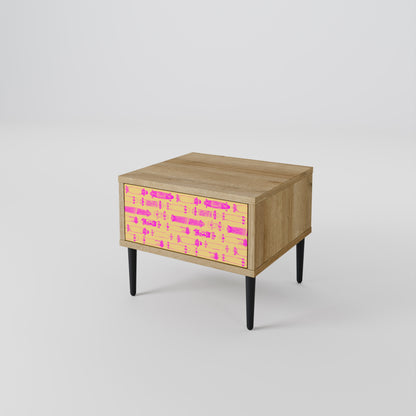 SKATEBOARD ARTISTRY Nattduksbord i Oak Effect