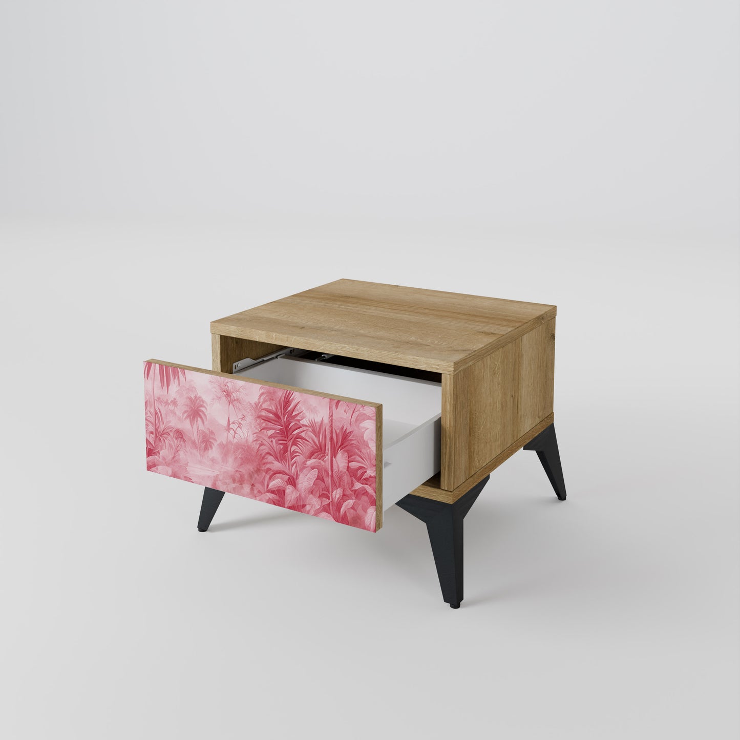SWEET TROPICS Nightstand in Oak Effect