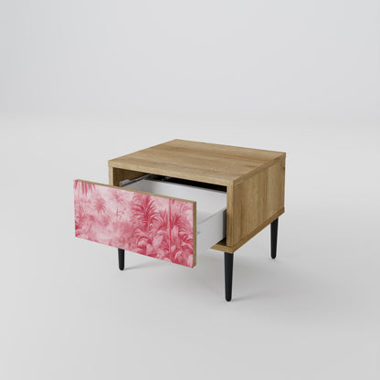 SWEET TROPICS Nightstand in Oak Effect