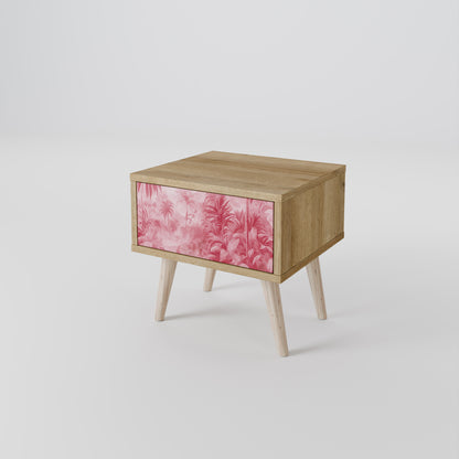SWEET TROPICS Nightstand in Oak Effect