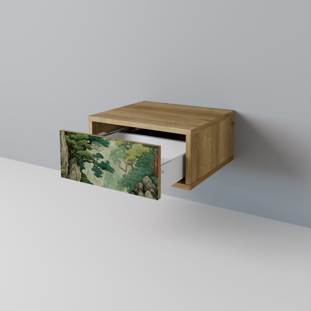 VERDURE ABYSS Nattduksbord i ekeffekt