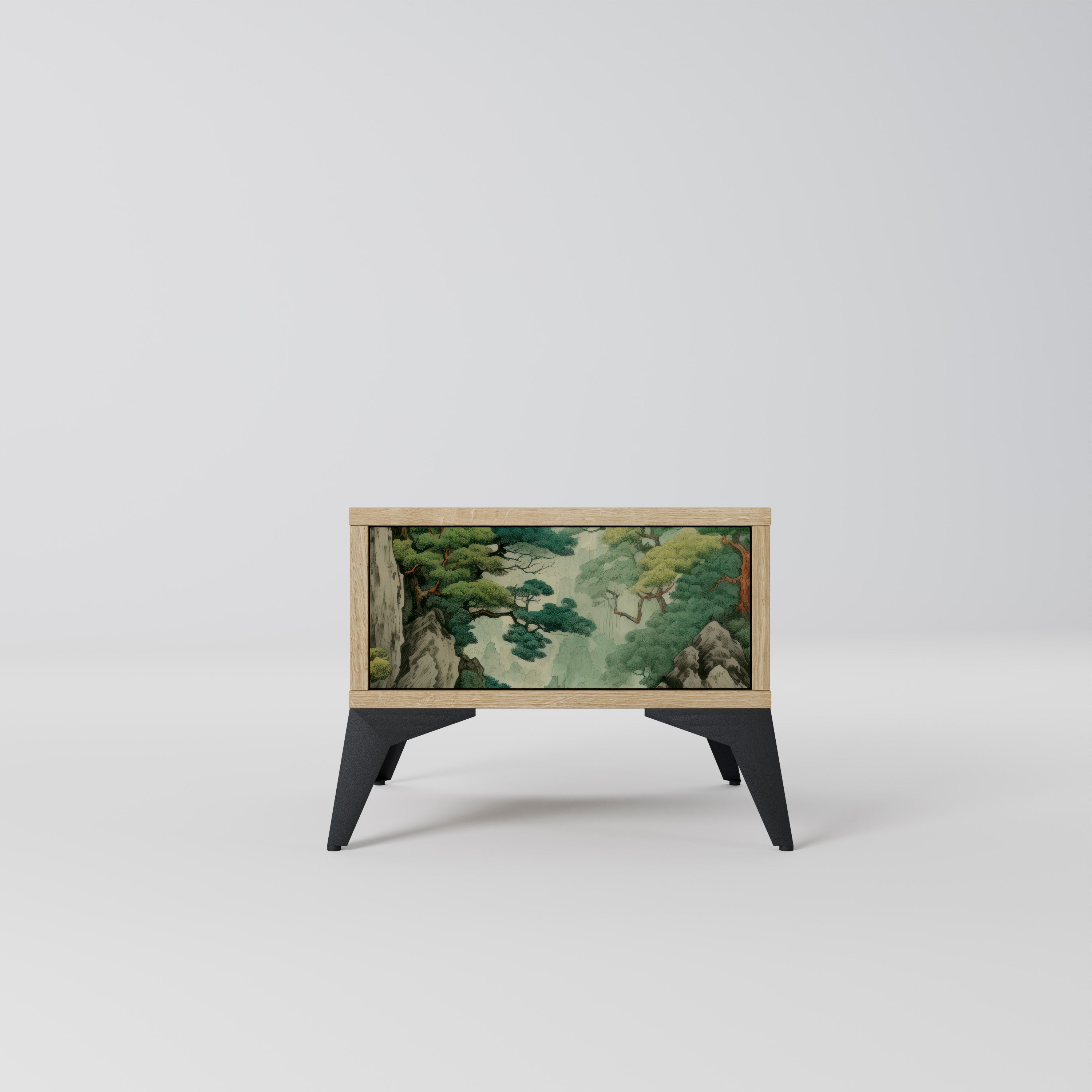 VERDURE ABYSS Nattduksbord i ekeffekt