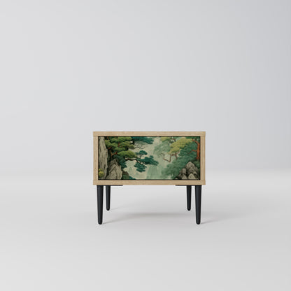 VERDURE ABYSS Nattduksbord i ekeffekt