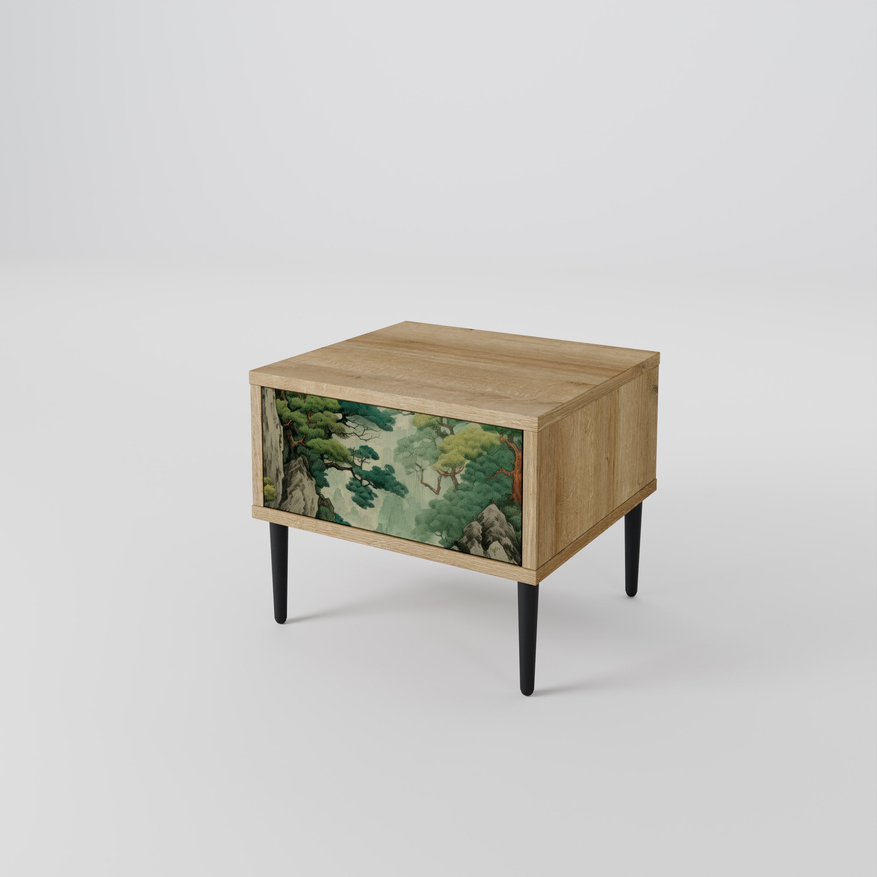 VERDURE ABYSS Nattduksbord i ekeffekt