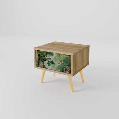 VERDURE ABYSS Nattduksbord i ekeffekt