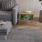 VERDURE ABYSS Nightstand in Oak Effect