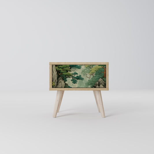 VERDURE ABYSS Nattduksbord i ekeffekt