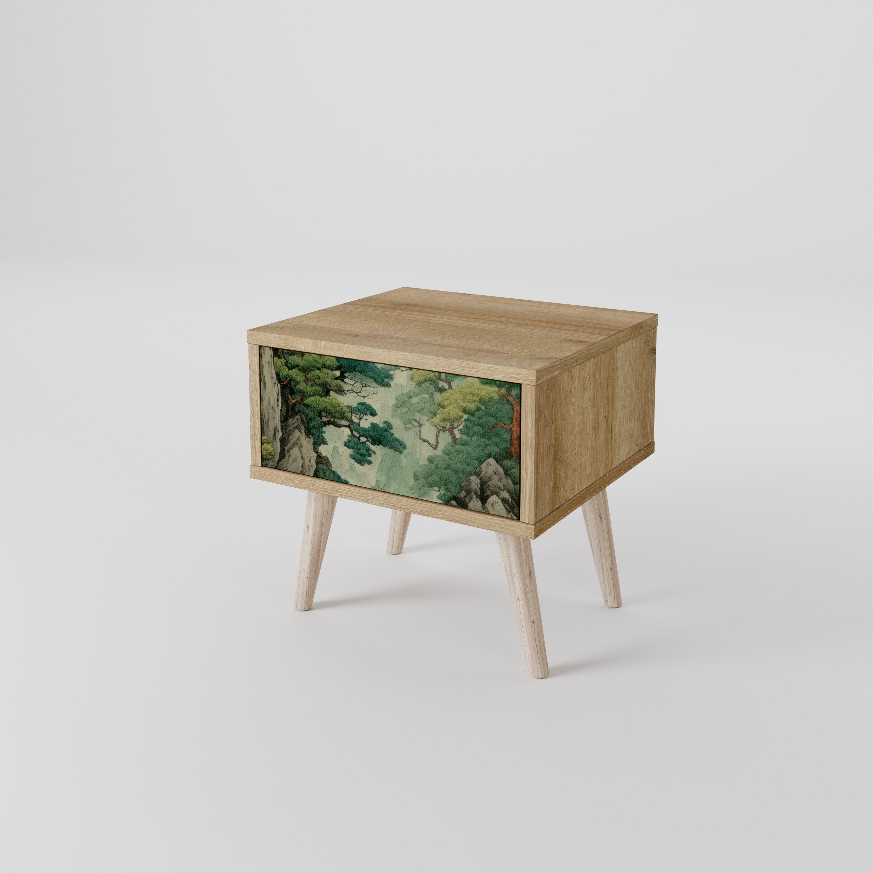 VERDURE ABYSS Nattduksbord i ekeffekt