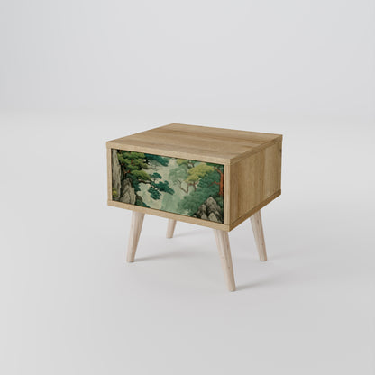 VERDURE ABYSS Nattduksbord i ekeffekt
