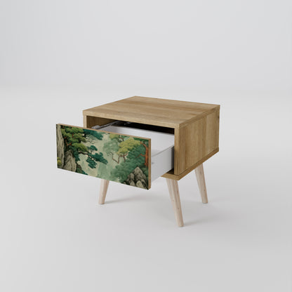 VERDURE ABYSS Nattduksbord i ekeffekt