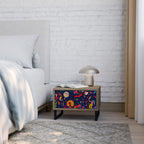 FESTIVE PLEASURES Nightstand in Oak Effect