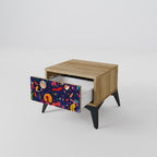 FESTIVE PLEASURES Nightstand in Oak Effect