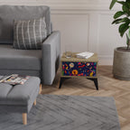 FESTIVE PLEASURES Nightstand in Oak Effect