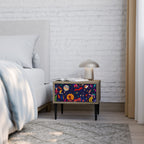 FESTIVE PLEASURES Nightstand in Oak Effect