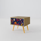 FESTIVE PLEASURES Nightstand in Oak Effect