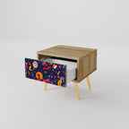 FESTIVE PLEASURES Nightstand in Oak Effect