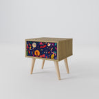 FESTIVE PLEASURES Nightstand in Oak Effect