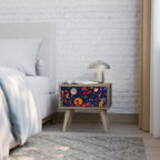 FESTIVE PLEASURES Nightstand in Oak Effect