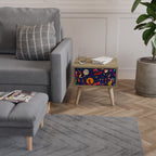 FESTIVE PLEASURES Nightstand in Oak Effect