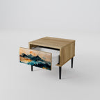 OMINOUS MOUNTAINS Nightstand in Oak Effect