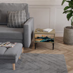 OMINOUS MOUNTAINS Nightstand in Oak Effect