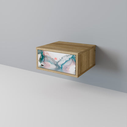 VELVET CROSSING Nightstand in Oak Effect