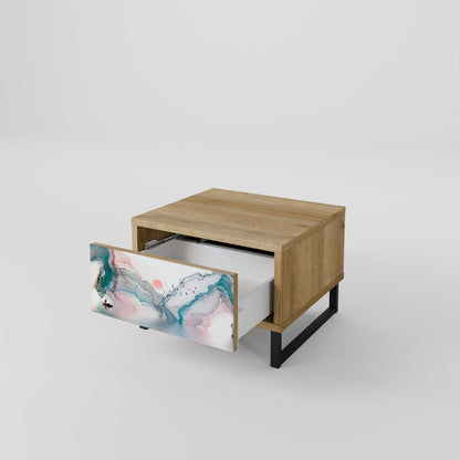 VELVET CROSSING Nightstand in Oak Effect