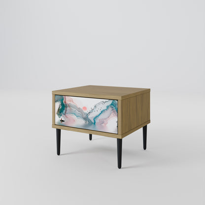 VELVET CROSSING Nightstand in Oak Effect