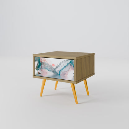 VELVET CROSSING Nightstand in Oak Effect