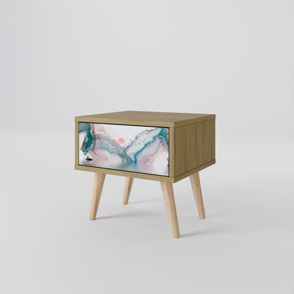 VELVET CROSSING Nightstand in Oak Effect