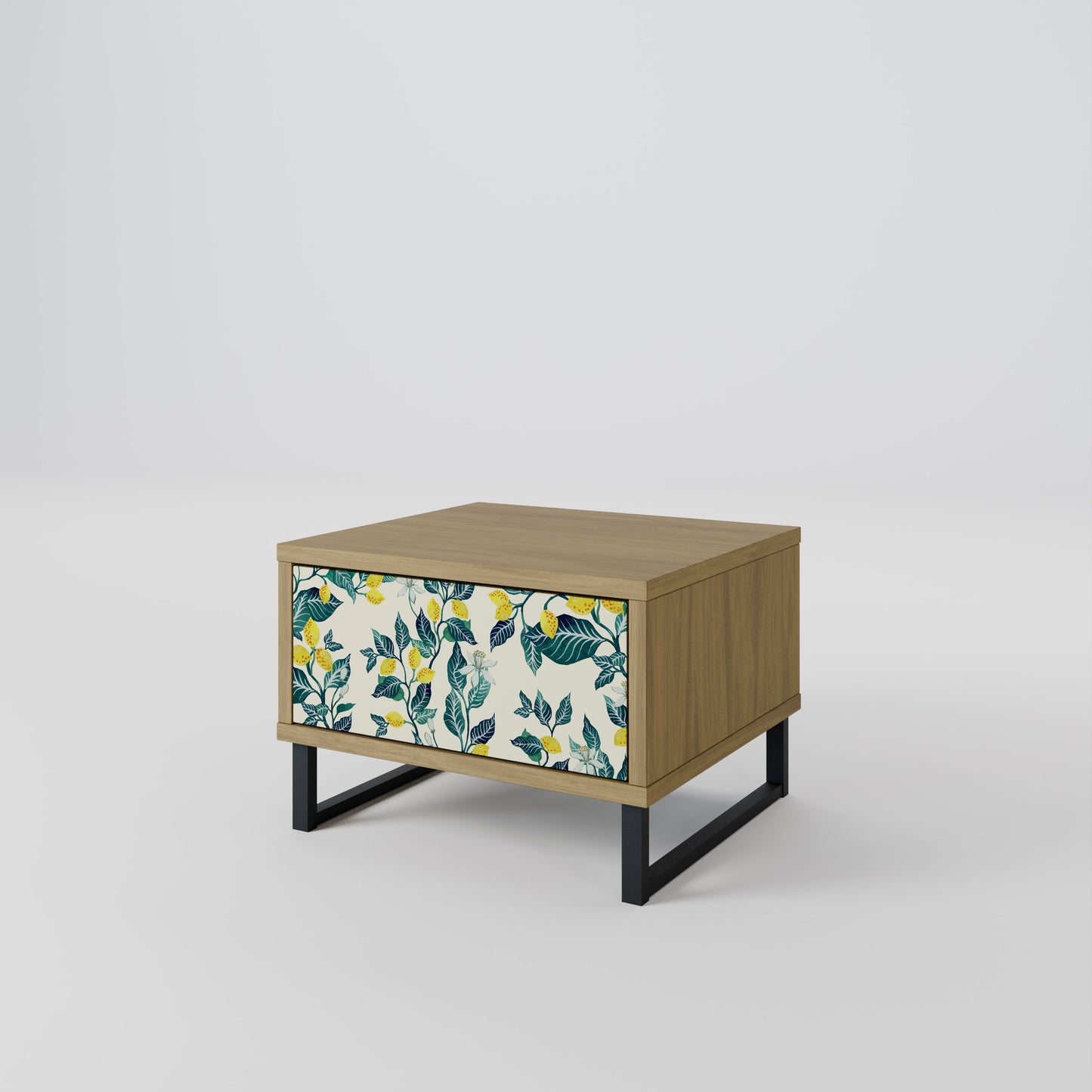 LEMON TREE Nightstand in Oak Effect