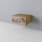 VEILED SUMMIT Nightstand in Oak Effect