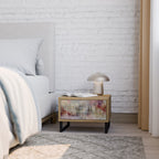 VEILED SUMMIT Nightstand in Oak Effect