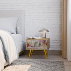 VEILED SUMMIT Nightstand in Oak Effect