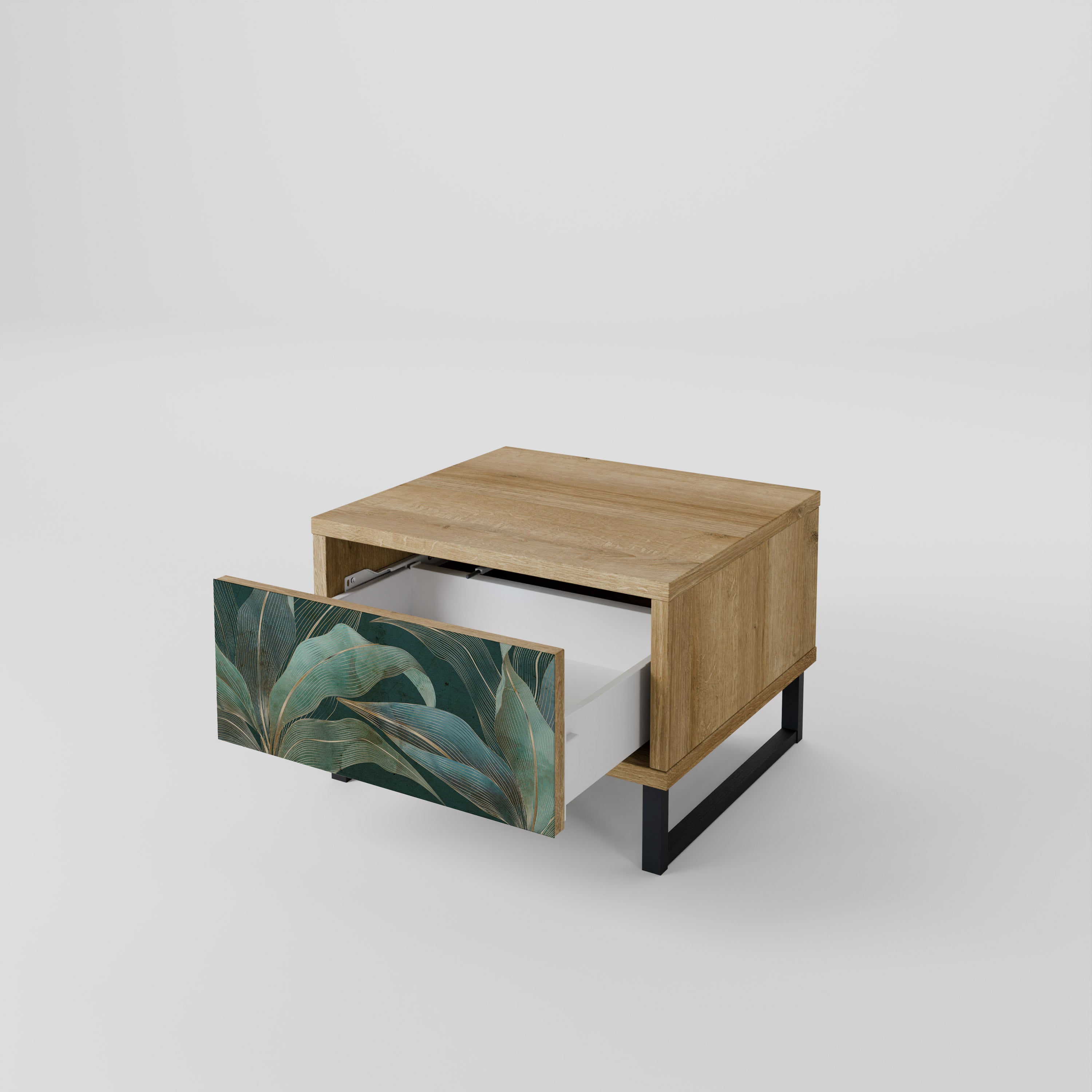 ROYAL GREEN Nattduksbord i Oak Effect