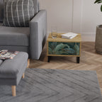 ROYAL GREEN Nightstand in Oak Effect