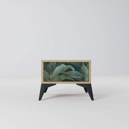 ROYAL GREEN Nightstand in Oak Effect