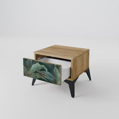 ROYAL GREEN Nightstand in Oak Effect