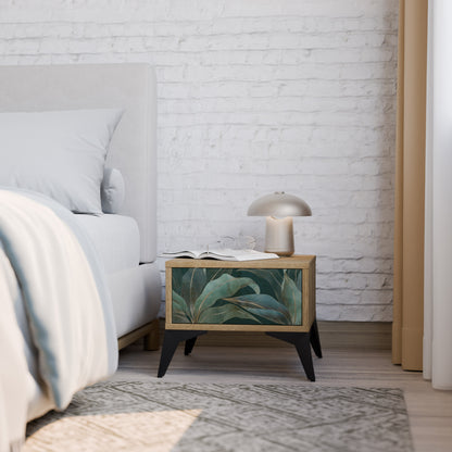 ROYAL GREEN Nightstand in Oak Effect