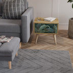 ROYAL GREEN Nightstand in Oak Effect