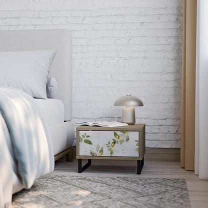 ELEGANT BOTANICS Nightstand in Oak Effect