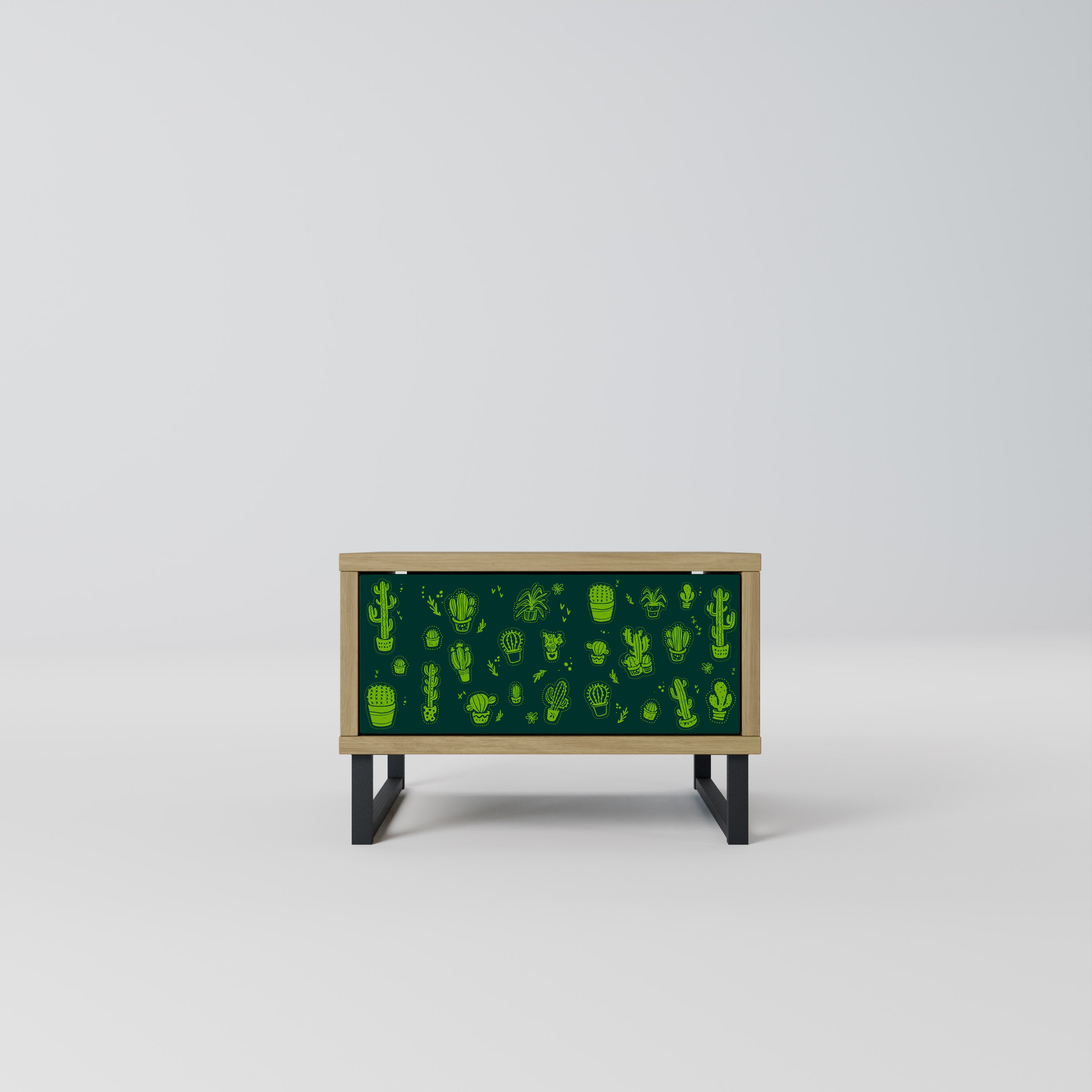 DESERT GREEN Nattduksbord i Oak Effect