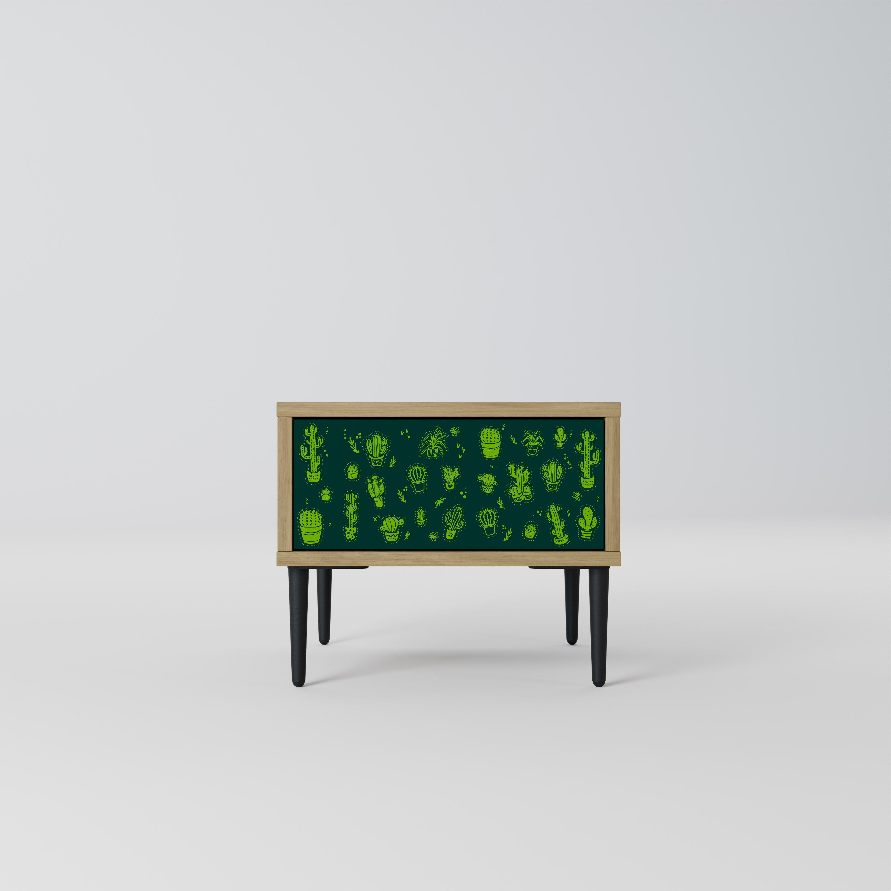 DESERT GREEN Nattduksbord i Oak Effect